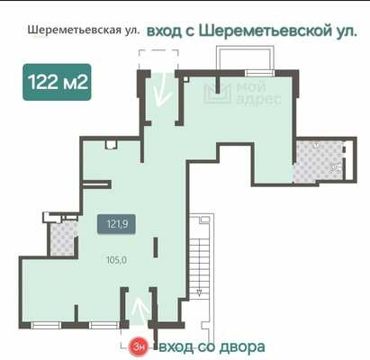 Аренда торгового помещения Шереметьевская ул,  д. 5к1