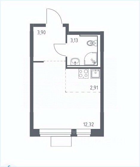 Продажа студии Ленинградское шоссе, 229Ак1