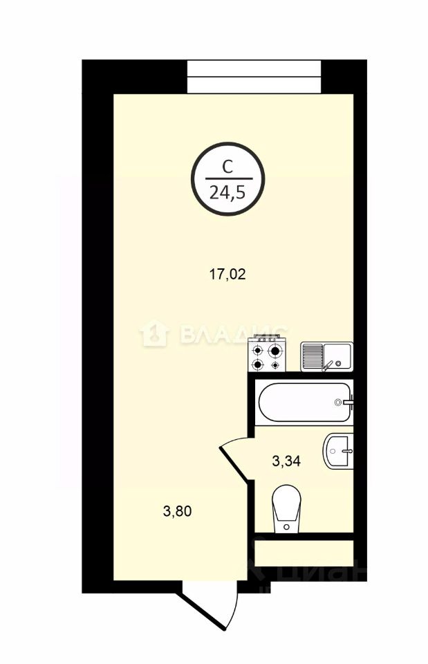 Продажа студии Пятницкое шоссе, 56Б