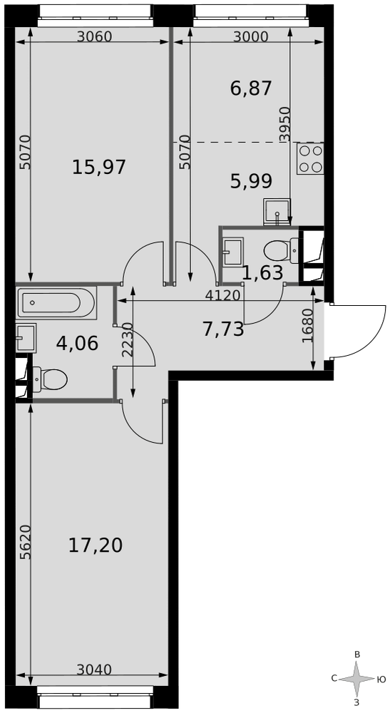Продажа 3-комн квартиры в новостройке дер. Говорово