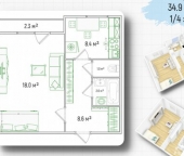 Продать Квартиры вторичка проспект Косыгина  33 к1 