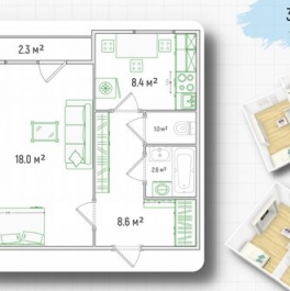 Продажа 1-комн квартиры на вторичном рынке проспект Косыгина,  д. 33 к1