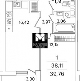 Продажа 1-комн квартиры на вторичном рынке Октябрьская наб,  д. 120 с1