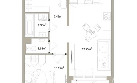 Продажа 1-комн квартиры на вторичном рынке Новоселье, ул Невская,  д. 11/1