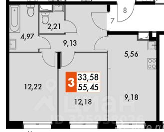 Продажа 3-комн квартиры в новостройке Внуковская Б. ул,  д. вл8