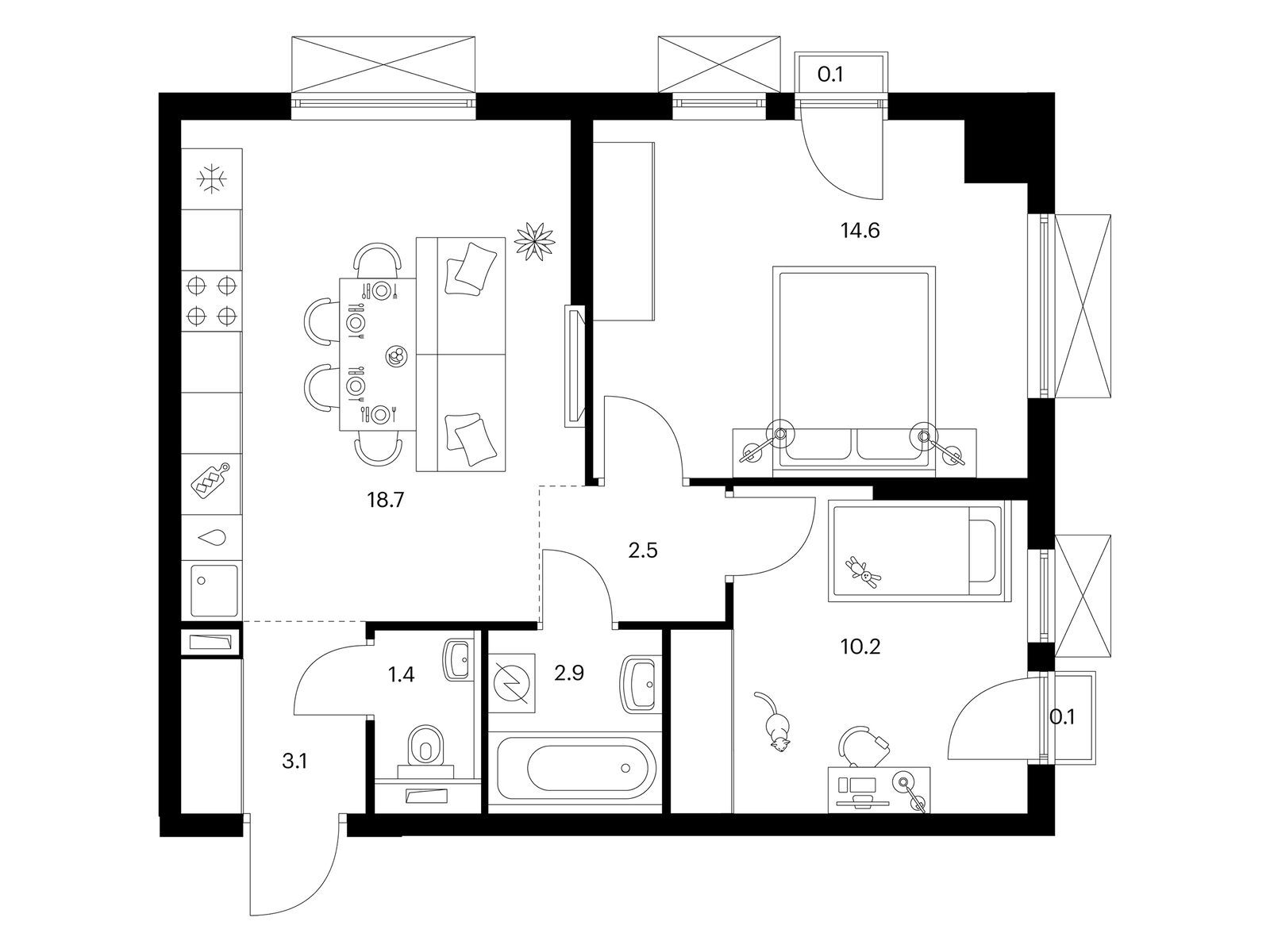 Продать Квартиры в новостройке Котельники, мкр. Ковровый,  корп. 5-8   