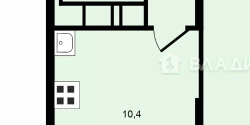 1-комн квартира переулок Посланников, 6