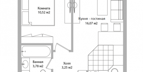 1-комн квартира Мытищи г., Сукромка ул.,  к. 1