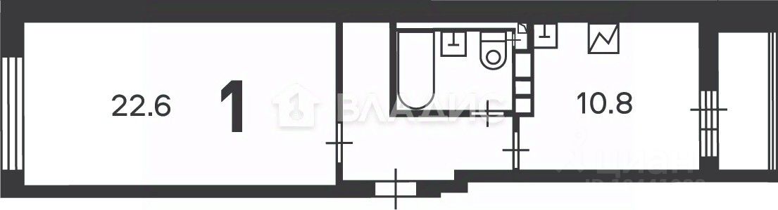 Продажа 1-комн квартиры на вторичном рынке Новочеремушкинская улица, 56/3