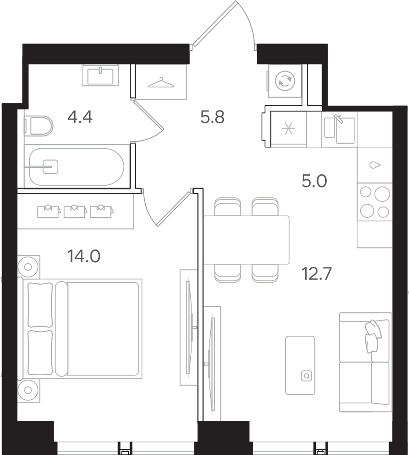 Продажа 1-комн квартиры в новостройке Москва г., Большая Тульская ул.,  к. Б