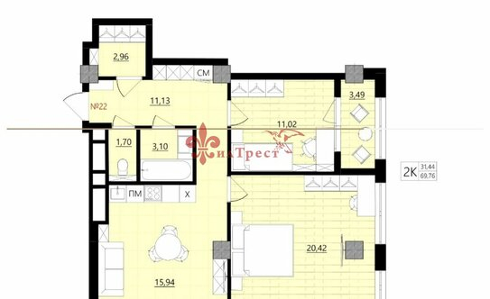 Продажа 2-комн квартиры на вторичном рынке ул Нагорная,  д. 11