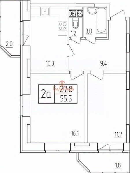 Продажа 2-комн квартиры на вторичном рынке Сергиев Посад, проспект Красной Армии, 251а