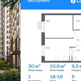 Продажа 1-комн квартиры на вторичном рынке Коммунарка п, Потаповская Роща ул,  д. 30 к2