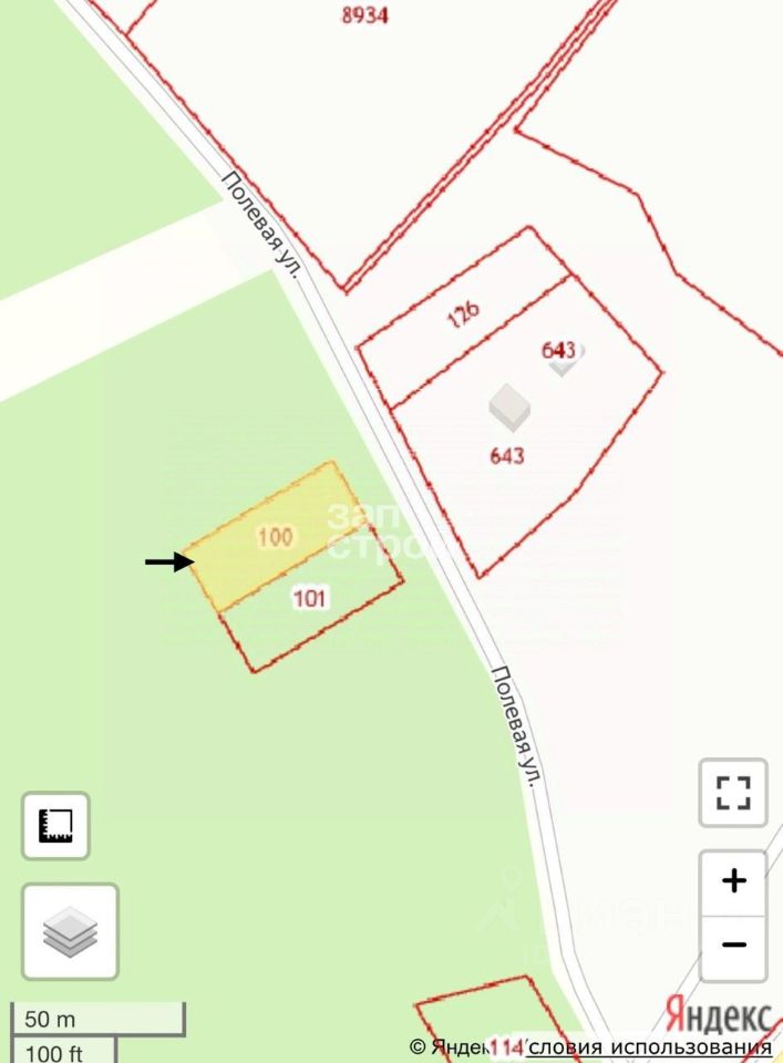 Продажа земли пос. Бойково, улица Полевая