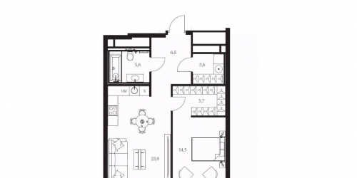 1-комн квартира Садовническая улица,  д. 82