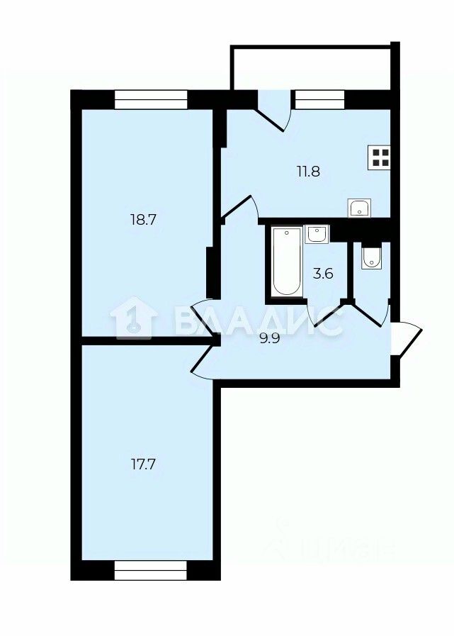 Продажа 2-комн квартиры на вторичном рынке Щелково, улица Шмидта, 6