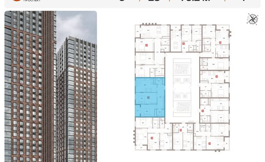 Продажа 3-комн квартиры в новостройке Рязанский пр-кт,  д. 39,  к. 9