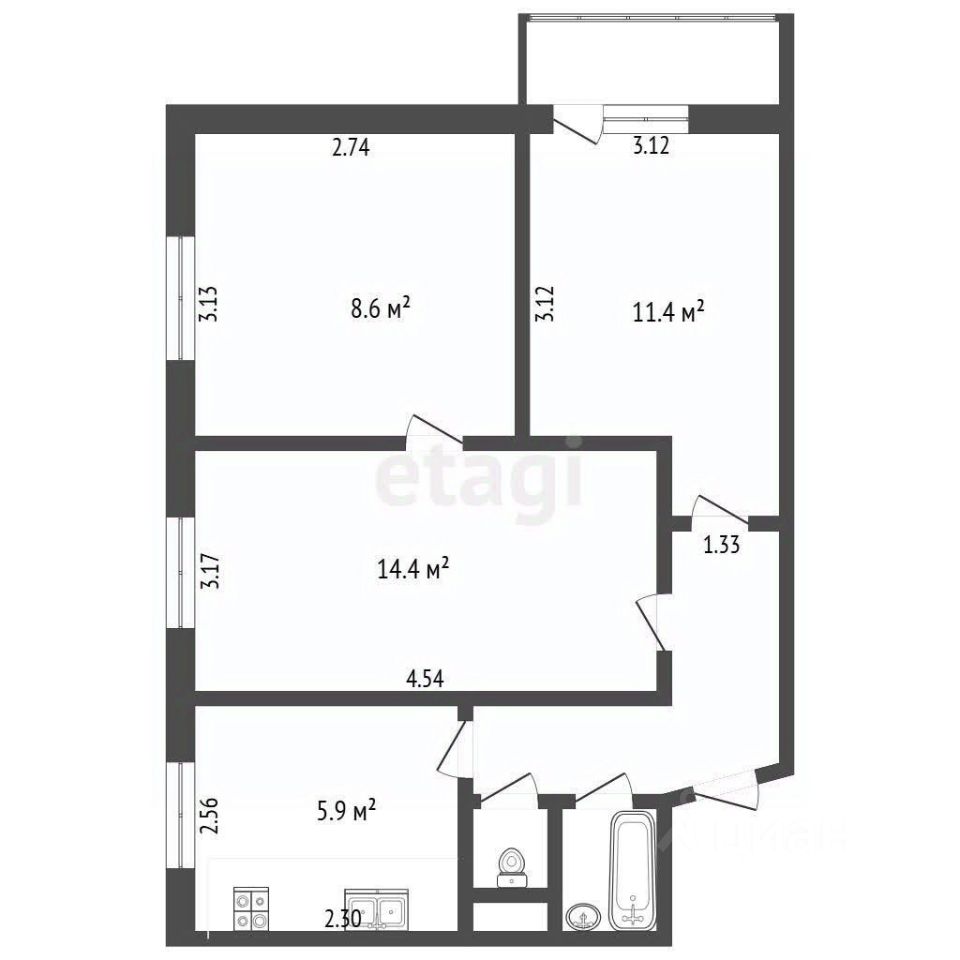 Продажа 3-комн квартиры на вторичном рынке Чусовская улица, 11К1