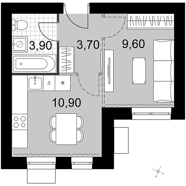 Продажа 1-комн квартиры в новостройке Апрелевка г., Киевское ш.,  к. 2