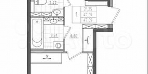 1-комн квартира Прилукская улица,  д. 28