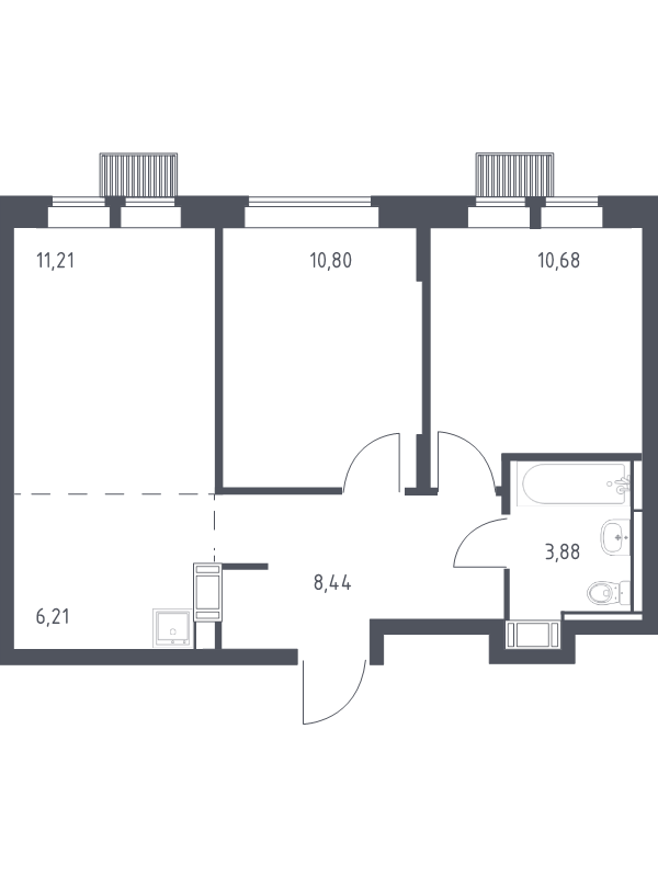 Продажа 2-комн квартиры в новостройке Путилково д., Путилковское ш.,  к. 28
