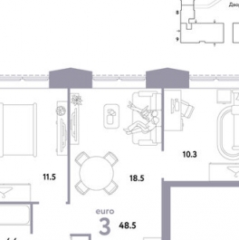 Продажа 3-комн квартиры в новостройке ул Иловайская,  д. 3,  к. 7