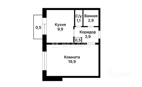 Продажа 1-комн квартиры на вторичном рынке ул Лётчика Бабушкина,  д. 32,  к. 2