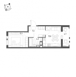 Продажа 1-комн квартиры на вторичном рынке Шушары пос., Чудовская ул. ,  д. 14,  к. 1