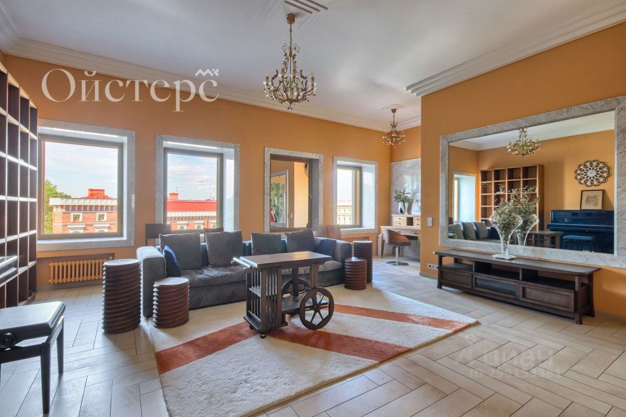 Продажа 3-комн квартиры на вторичном рынке набережная Реки Мойки, 100