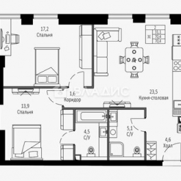 Продажа 2-комн квартиры на вторичном рынке Севастопольский проспект,  д. 22А