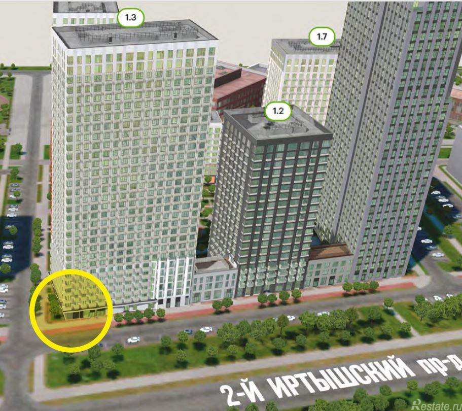 Продажа торгового помещения 2-й Иртышский проезд,  д. 8,  к. стр8