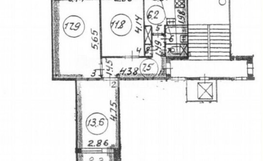 Продажа 3-комн квартиры на вторичном рынке ул Наличная,  д. 45,  к. 1