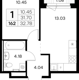 Продажа 1-комн квартиры в новостройке Новоселье п., Ольховая ул.,  к. 3