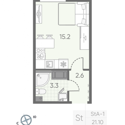 Студия Санкт-Петербург г., Октябрьская наб.,  к. 2