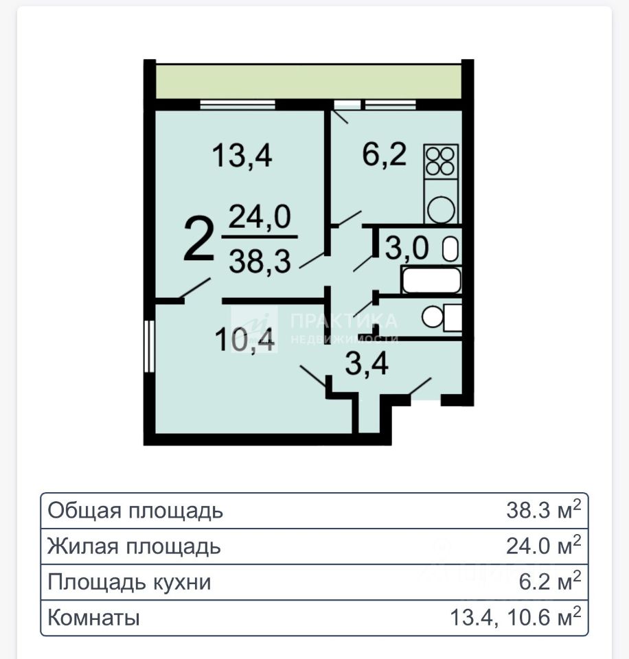 Продажа 2-комн квартиры на вторичном рынке Загородное шоссе, 5К3