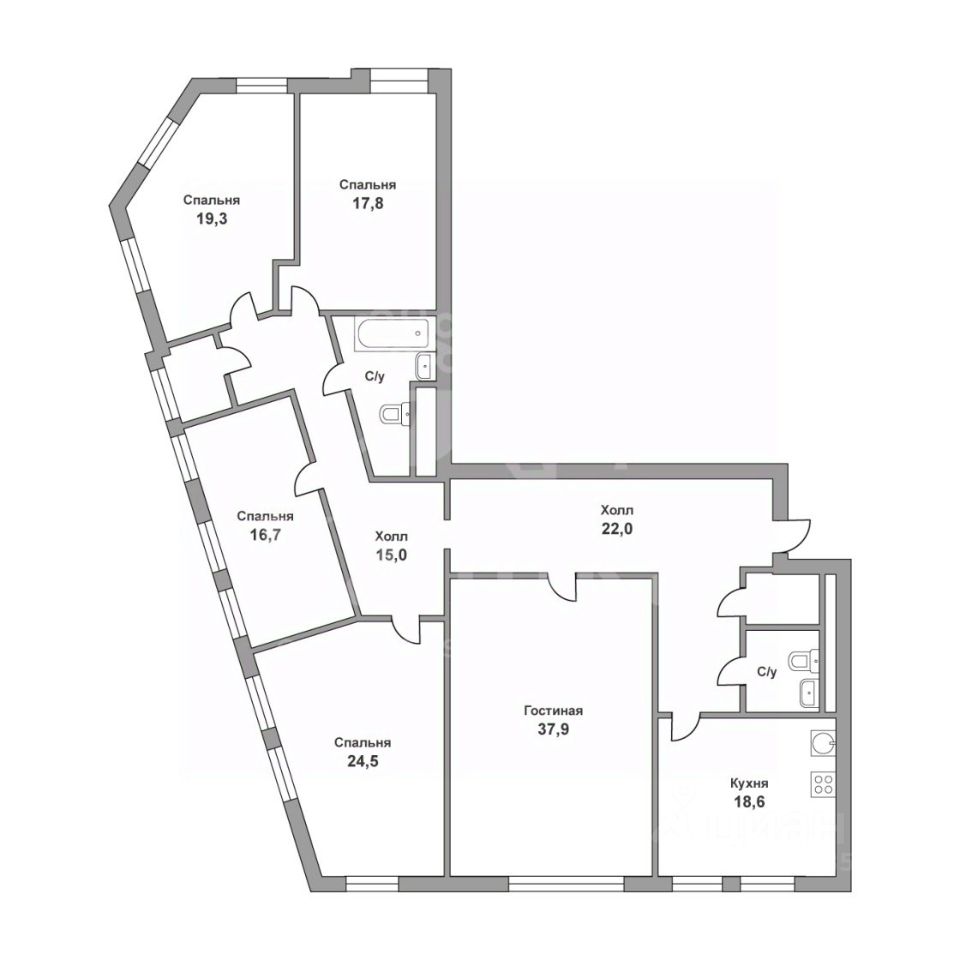 Продажа 5-комн квартиры на вторичном рынке Садовническая улица, 80