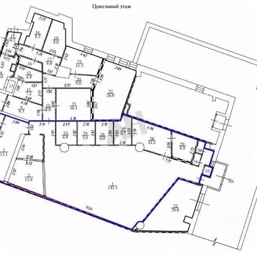 Помещение свободного назначения Комсомольская пл,  д. 6