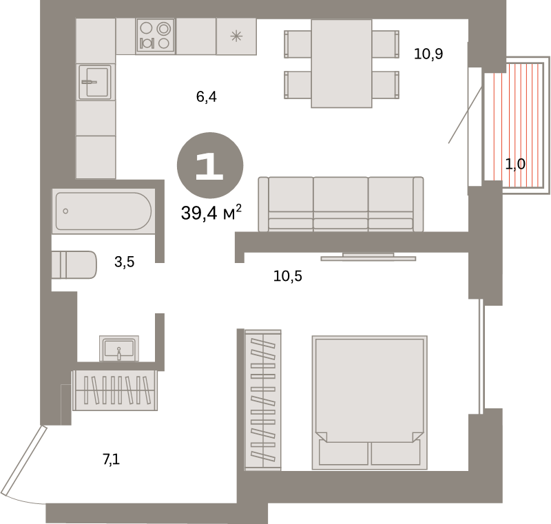 Продажа 1-комн квартиры в новостройке Москва г., Тагильская ул.,  к. 2