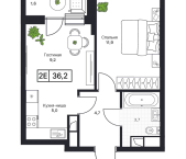 Продать Квартиры в новостройке Братовщина с   3