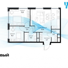 Продажа 3-комн квартиры на вторичном рынке Тагильская улица
