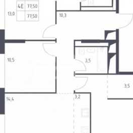 Продажа 4-комн квартиры на вторичном рынке Верейская улица,  д. 41 с98