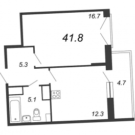 Продажа 1-комн квартиры в новостройке Санкт-Петербург г., Черниговская ул.,  к. 6
