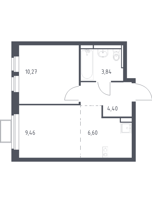 Продажа 1-комн квартиры в новостройке Горки Ленинские пгт, Каширское ш.,  к. 17