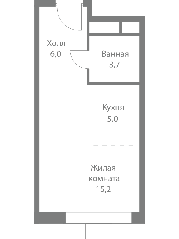 Продажа студии Москва г., Сколковское ш.,  к. 4