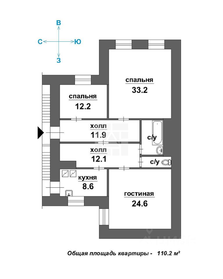 Продажа 3-комн квартиры на вторичном рынке Страстной бульвар, 4С4
