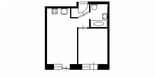 1-комн квартира улица Черняховского,  д. 19