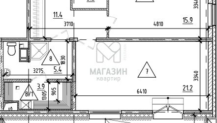 2-комн квартира шоссе Революции, 3к2