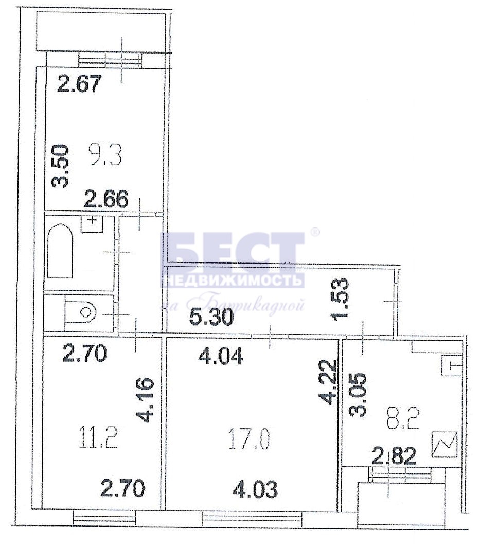 Продажа 3-комн квартиры на вторичном рынке Кошкина ул., 19 корп. 1