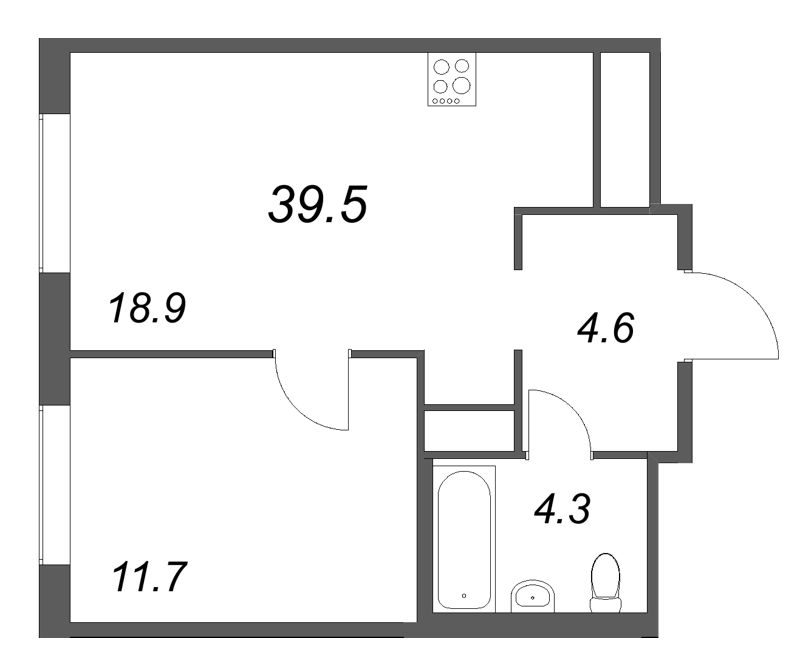 Продажа 1-комн квартиры в новостройке Санкт-Петербург г., Обводного кан. наб.,  к. 1