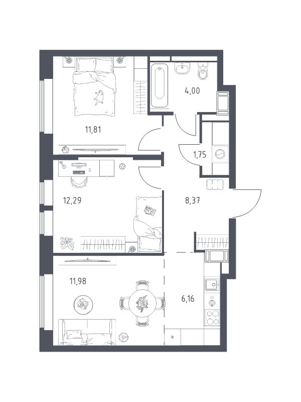 Продажа 2-комн квартиры в новостройке Путилково д., Путилковское ш.,  к. 28